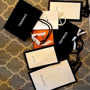 7 designer shopping bags aside from trip home from store never used